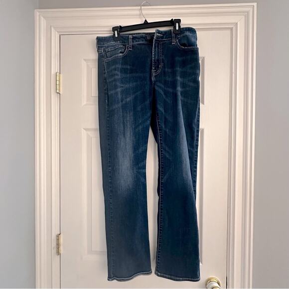 American Eagle Mens Original Boot Jeans Active Flex Blue Denim 33 x 34 - Picture 2 of 13